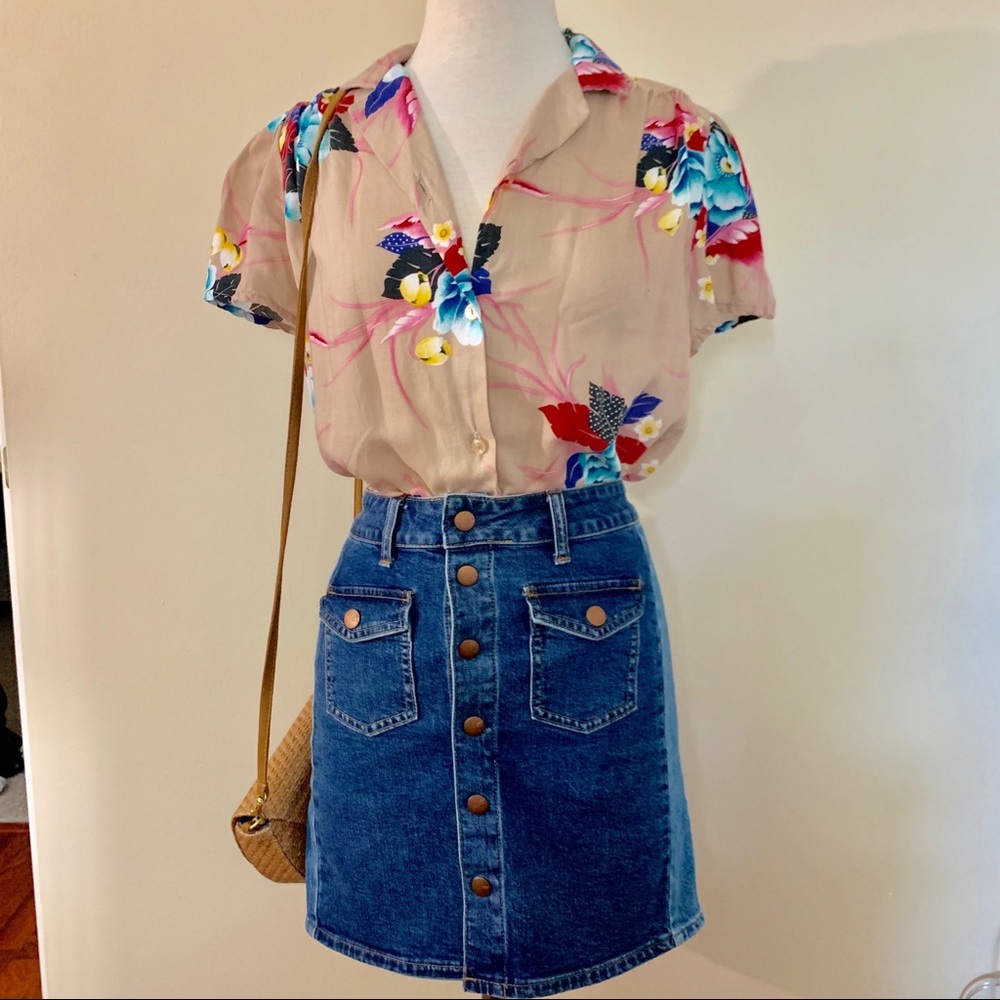 Vintage Hawaiian button down shirt